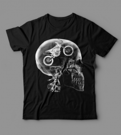 Тениска "Moto Skull"