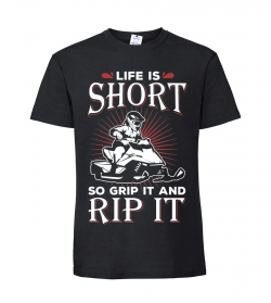 Тениска "Life is short"