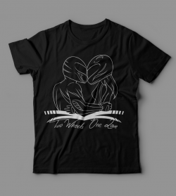 Тениска "Two Wheels One Love"