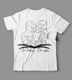 Тениска "Two Wheels One Love"
