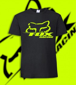 Тениска с печат "Fox Racing"